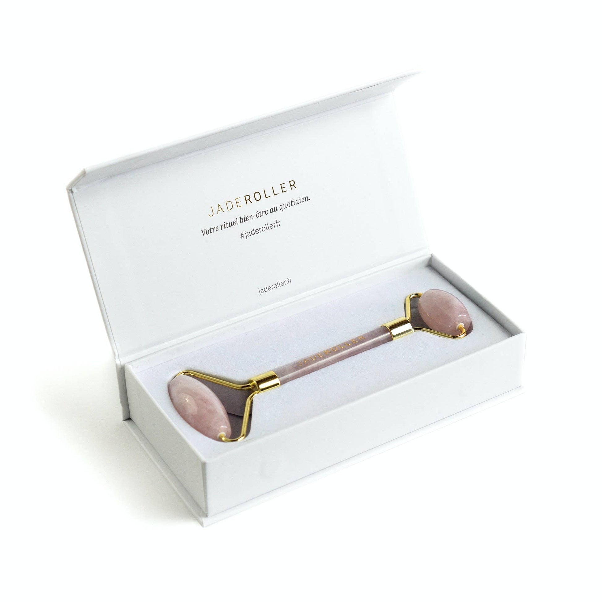 JADE ROLLER - Rouleau en Quartz Rose