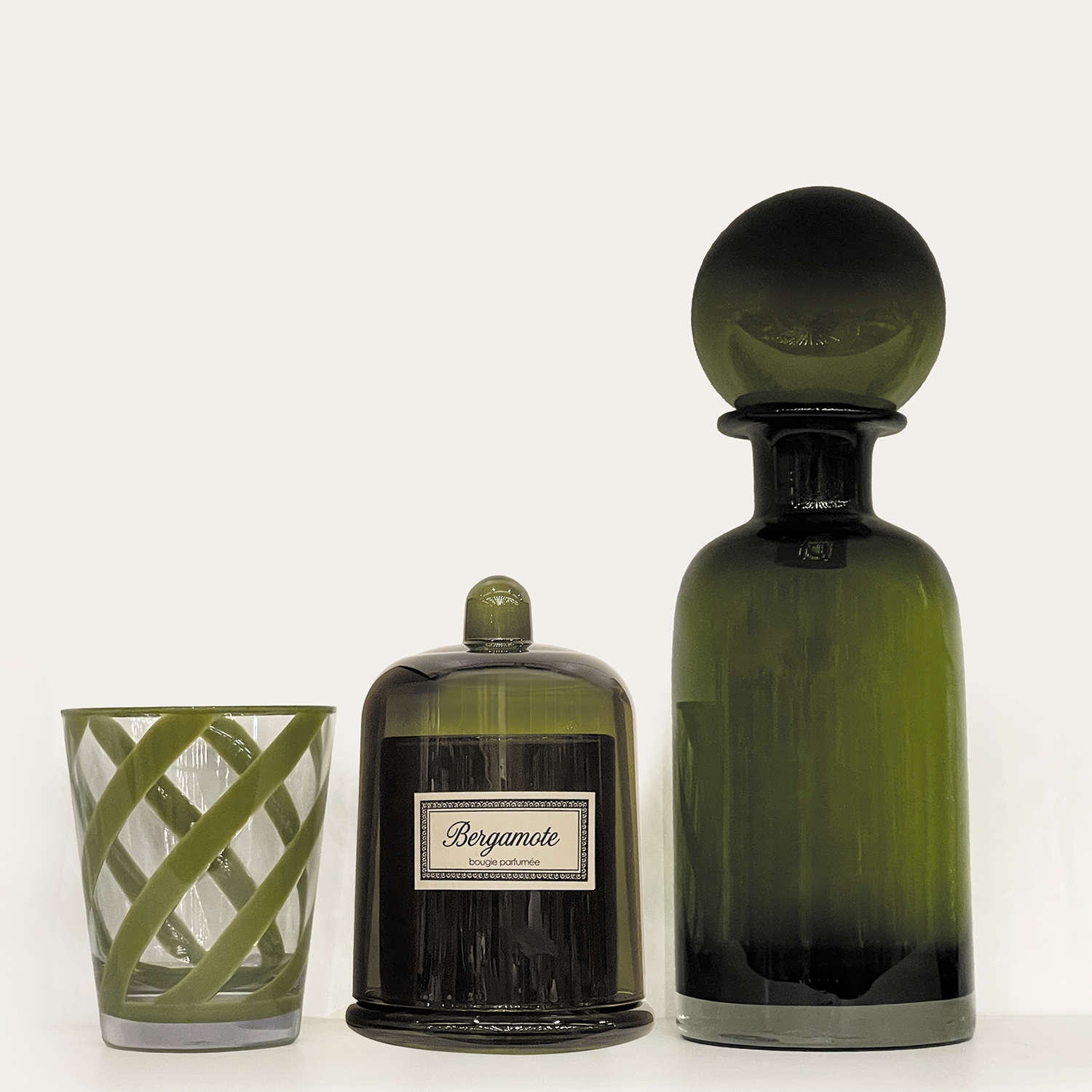 Bougie cloche Botanic bergamote – OPJET PARIS – détail