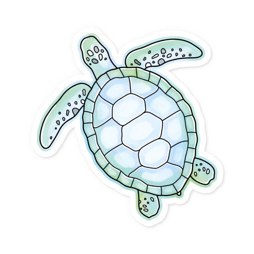 Tortue de Mer – Autocollant | George Genève
