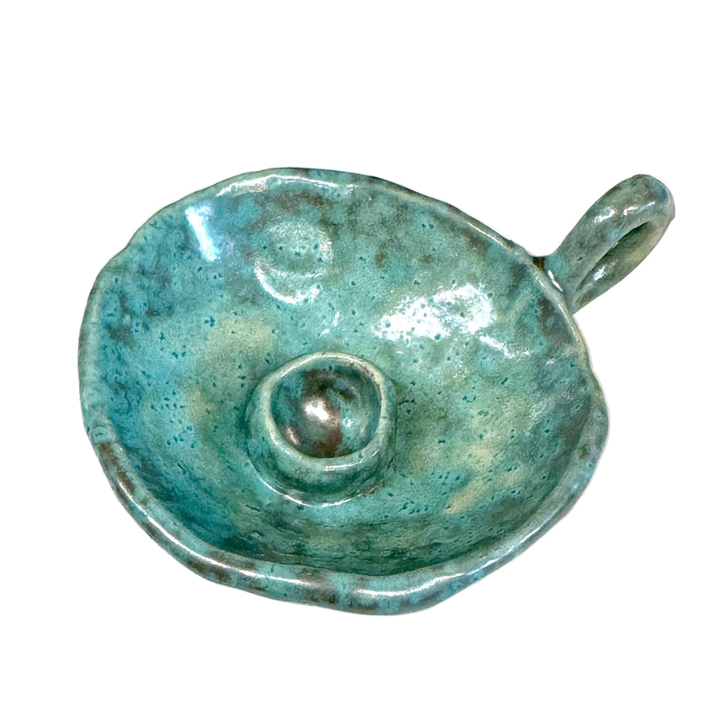 Cuencolabro Nefertiti, petit bol bougeoir en céramique émaillée fait main, Antevasin's Store, George Genève