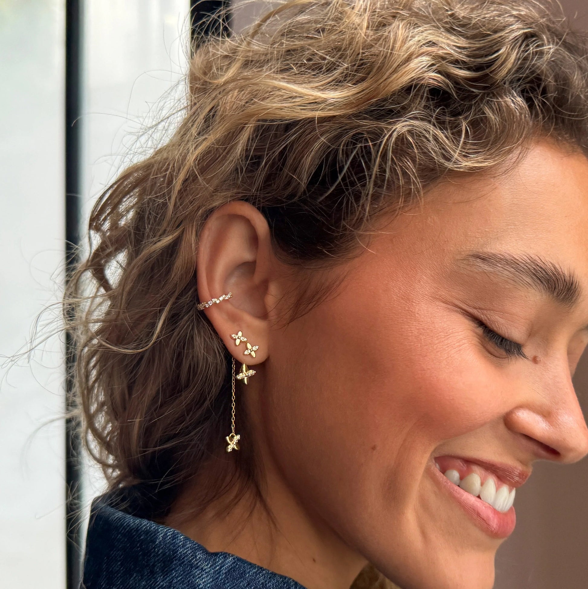 Boucle d'oreille Cancun – vue 2 – POHESIA | George Genève