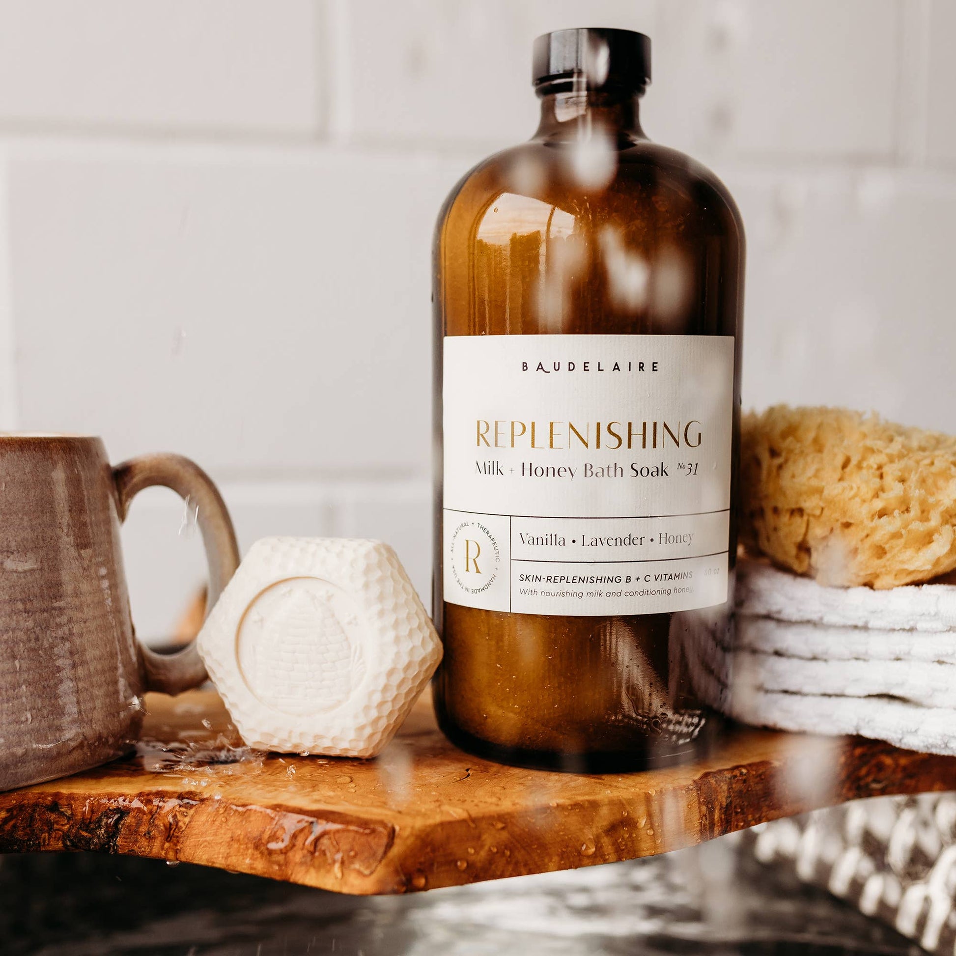 BAUDELAIRE - Sels de Bain Replenishing –  Milk & Honey
