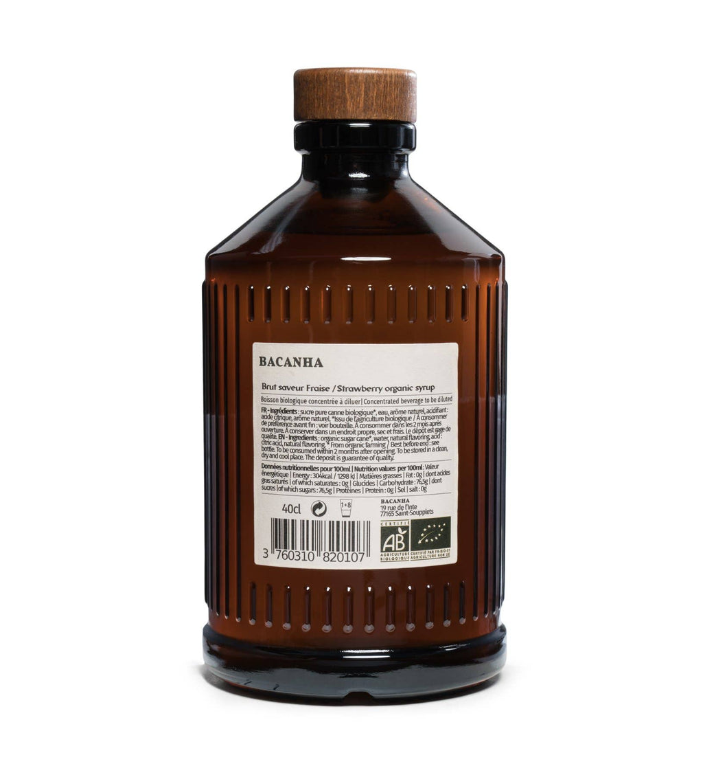 BACANHA - Sirop de Fraise Brut