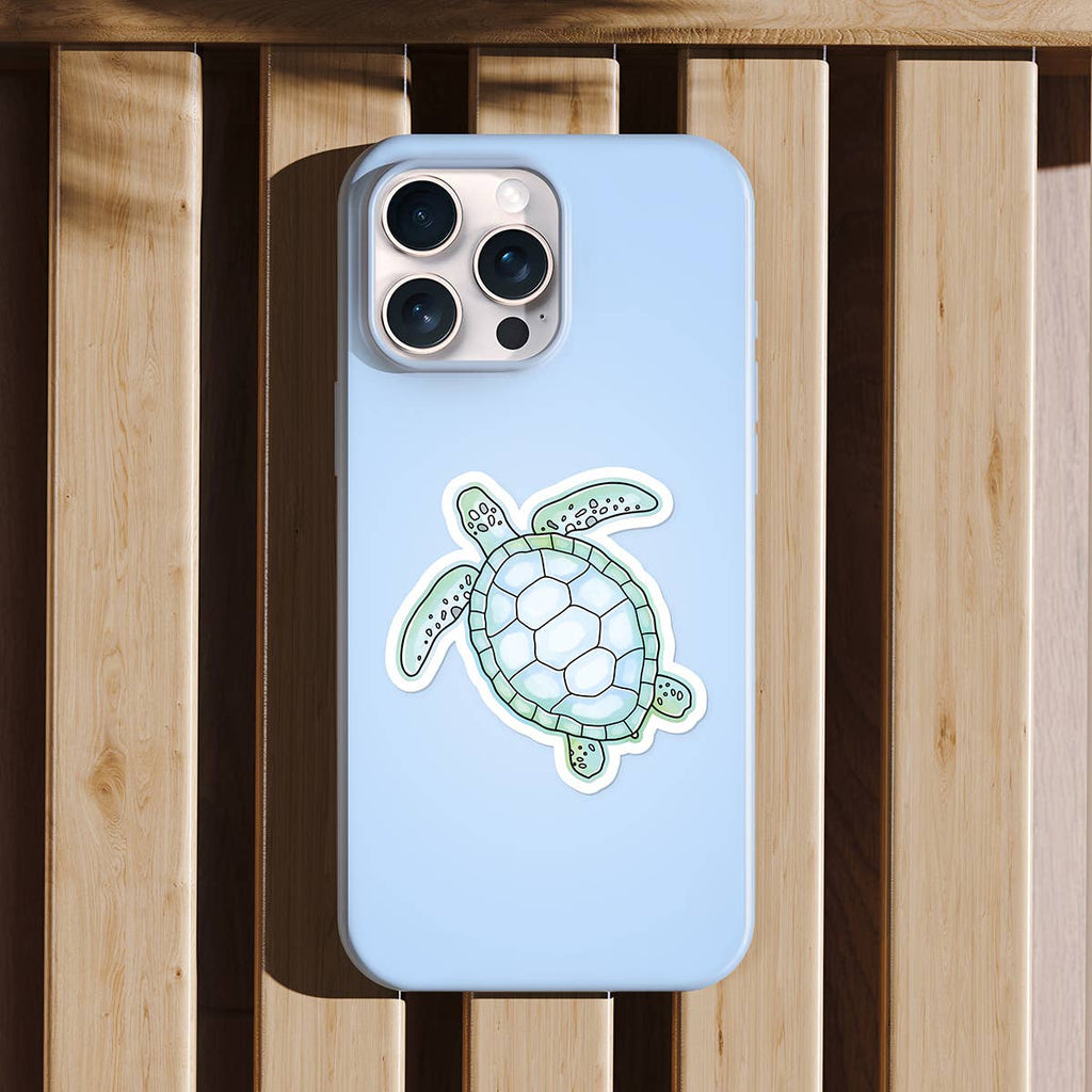 Tortue de Mer – vue 2 – Autocollant | George Genève