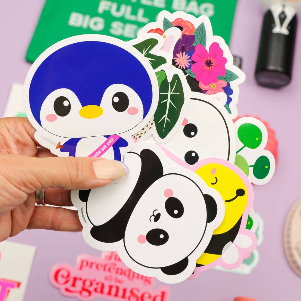 Panda – vue 3 – Autocollant géant | George Genève