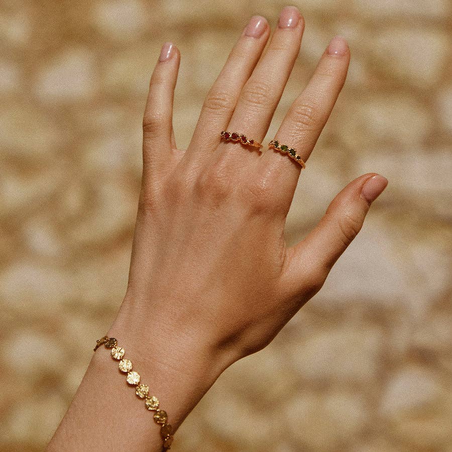 AGAPEE - Bague Koré Rouge