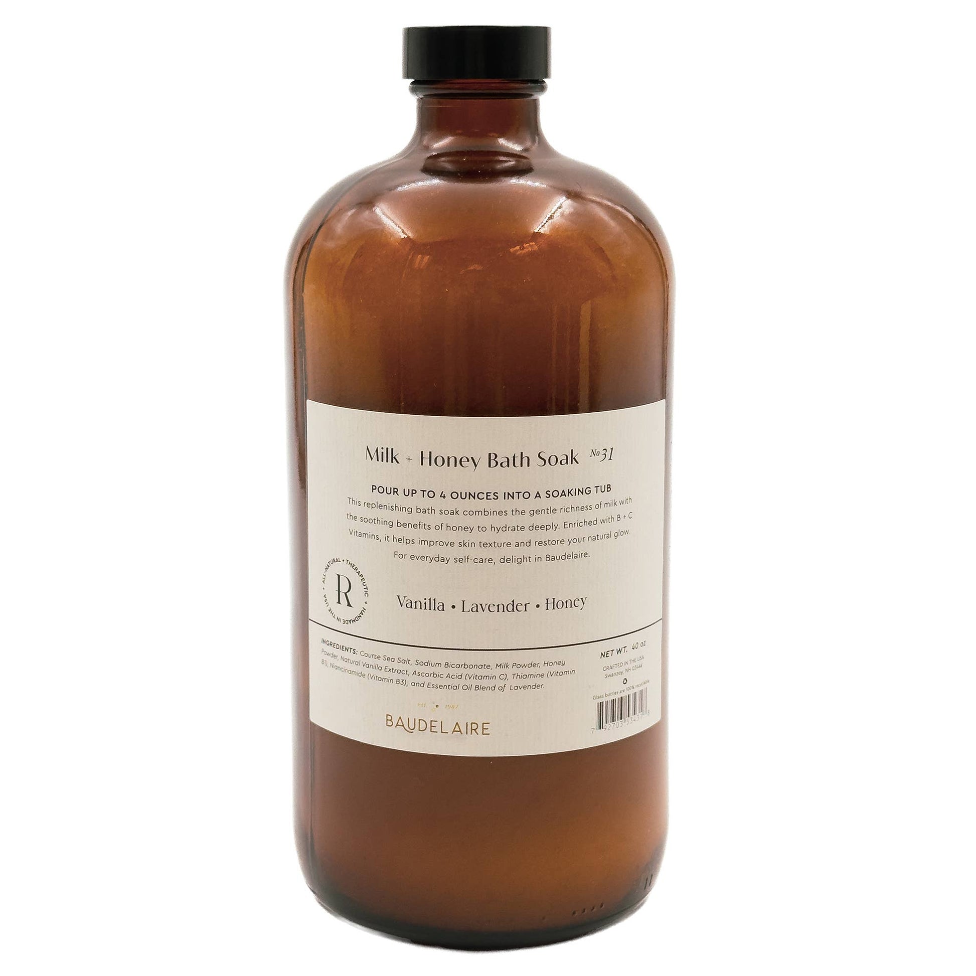 BAUDELAIRE - Sels de Bain Replenishing –  Milk & Honey