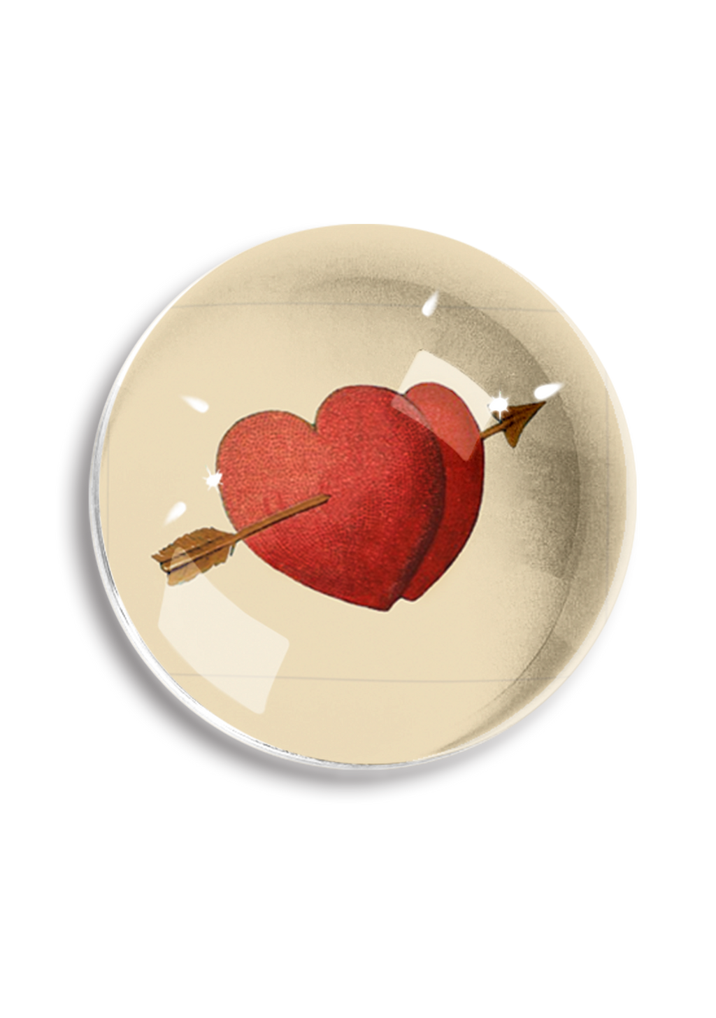 BEN'S GARDEN - Presse-papiers Double Coeur Fléché