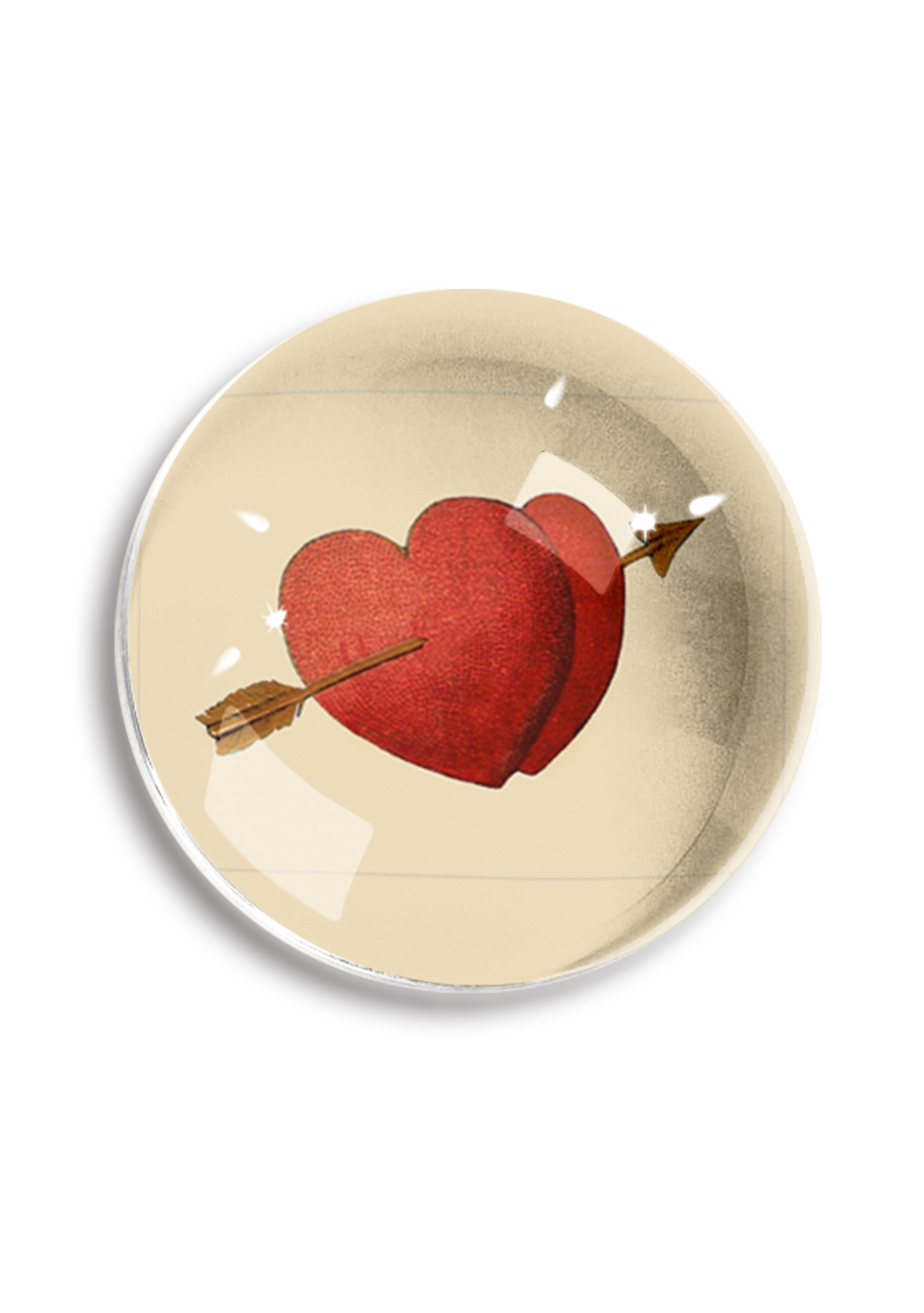 BEN'S GARDEN - Presse-papiers Double Coeur Fléché