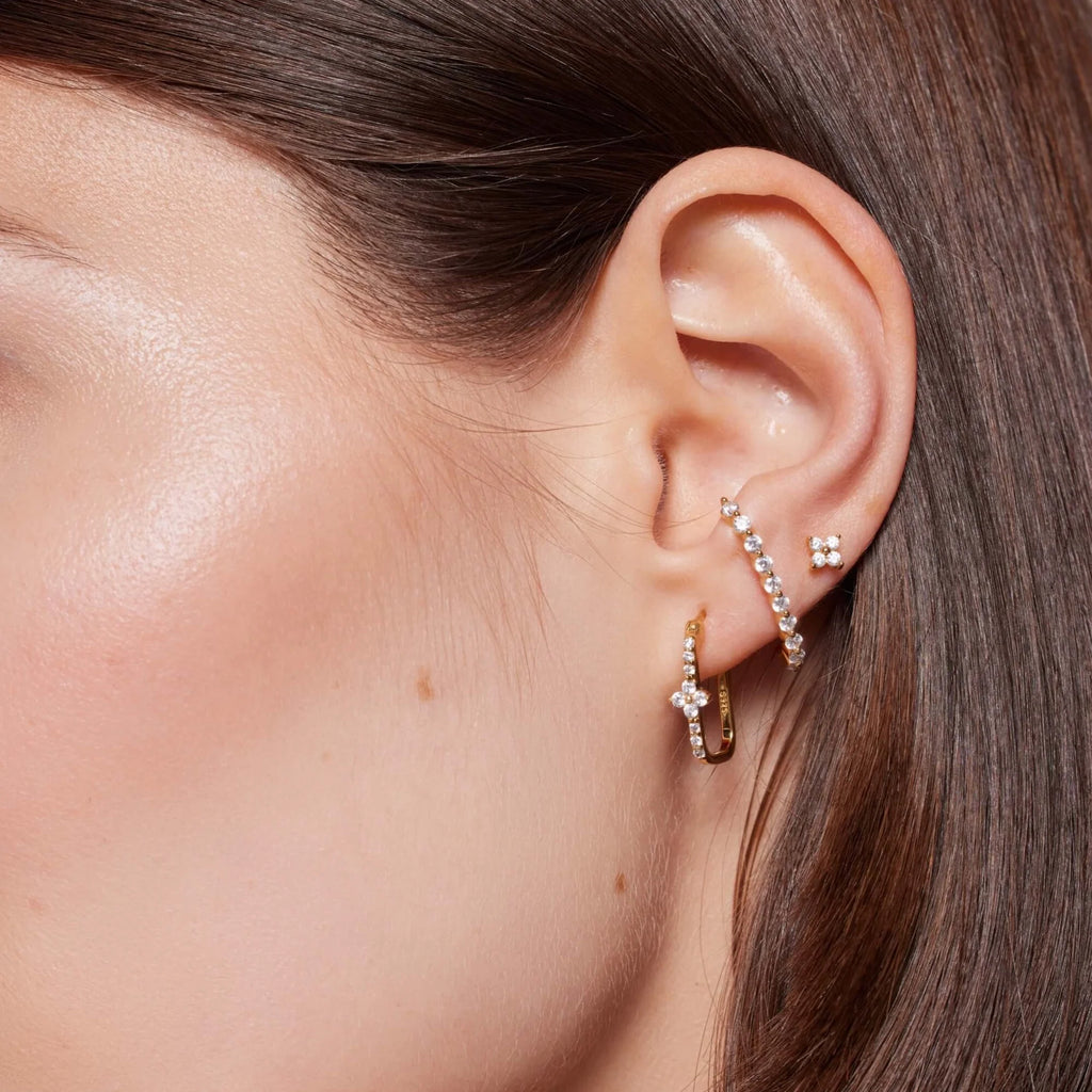 Boucle d'oreille Delhi – vue 2 – POHESIA | George Genève