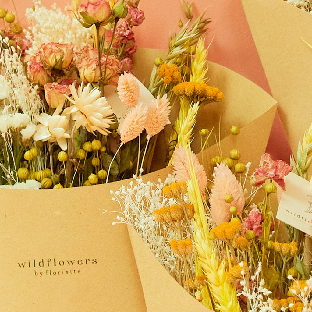 Fleurs séchées - Bouquet champêtre Limonade