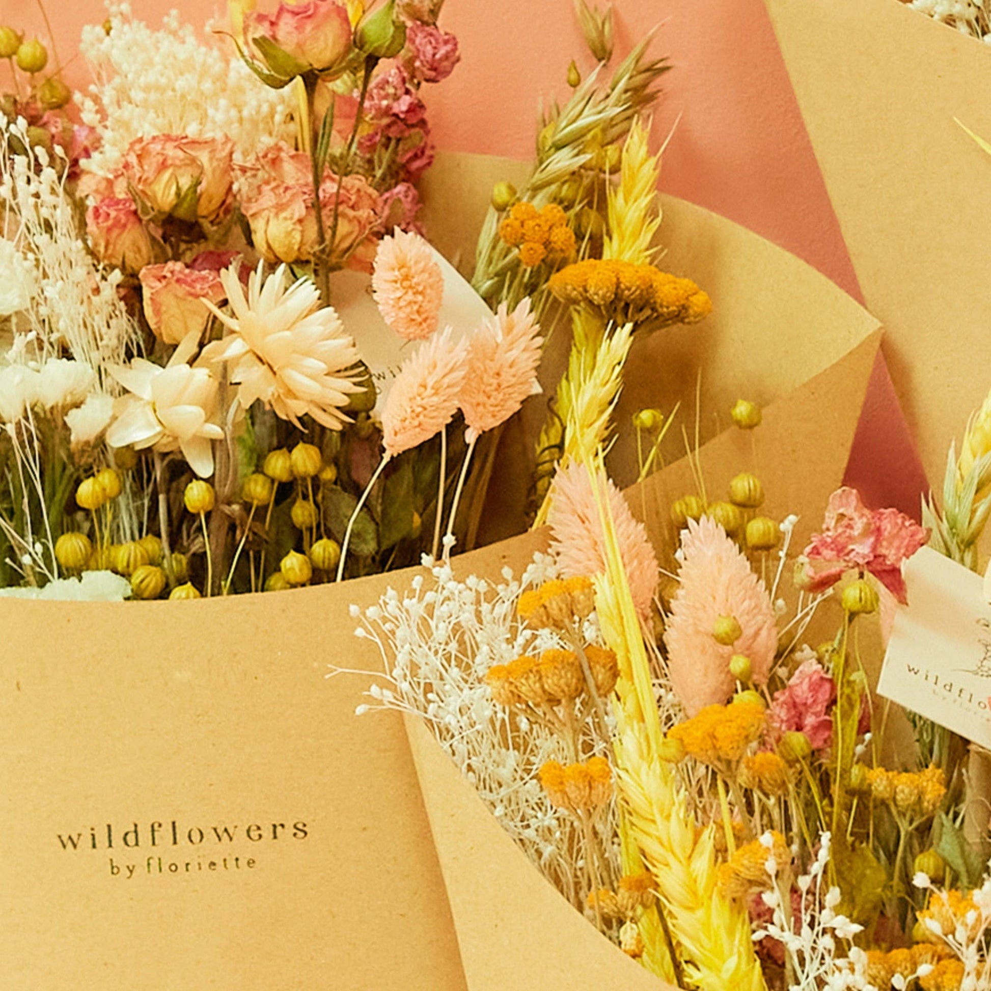 Fleurs séchées - Bouquet champêtre Limonade