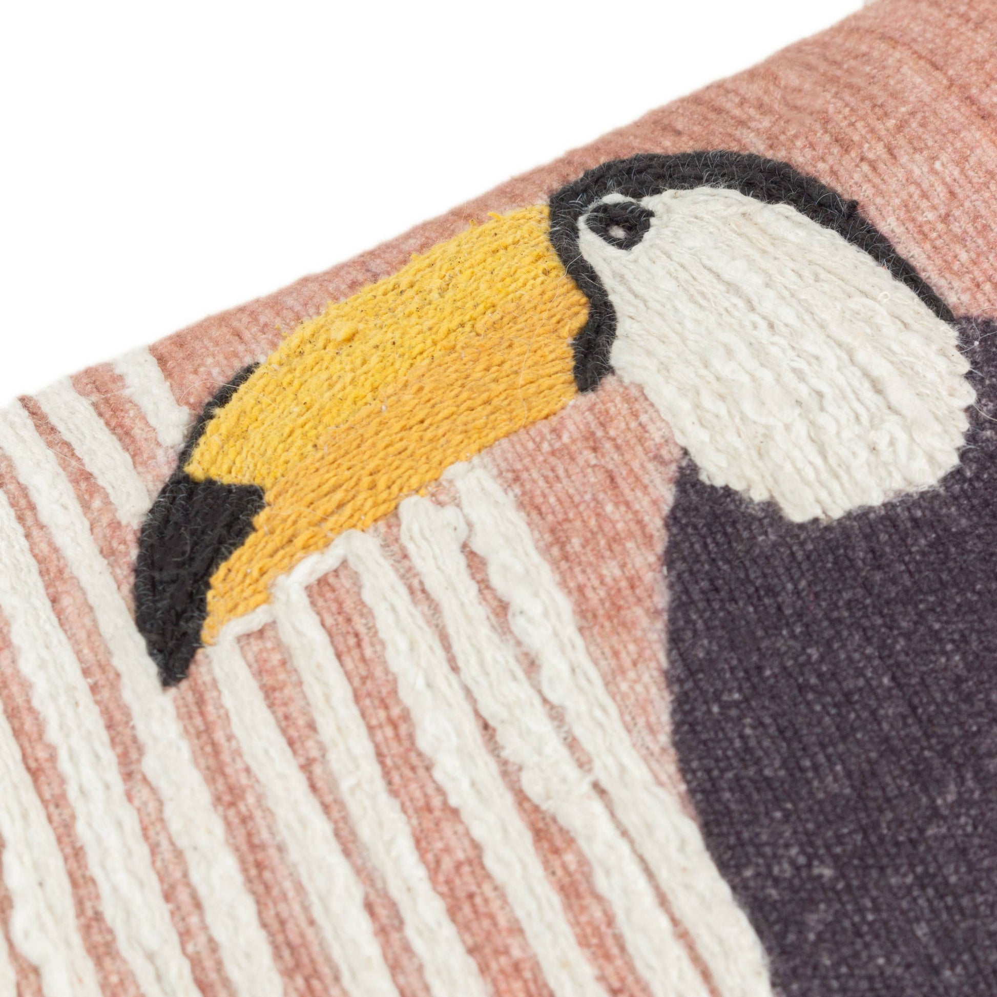 RIVA - Coussin brodé Toucan