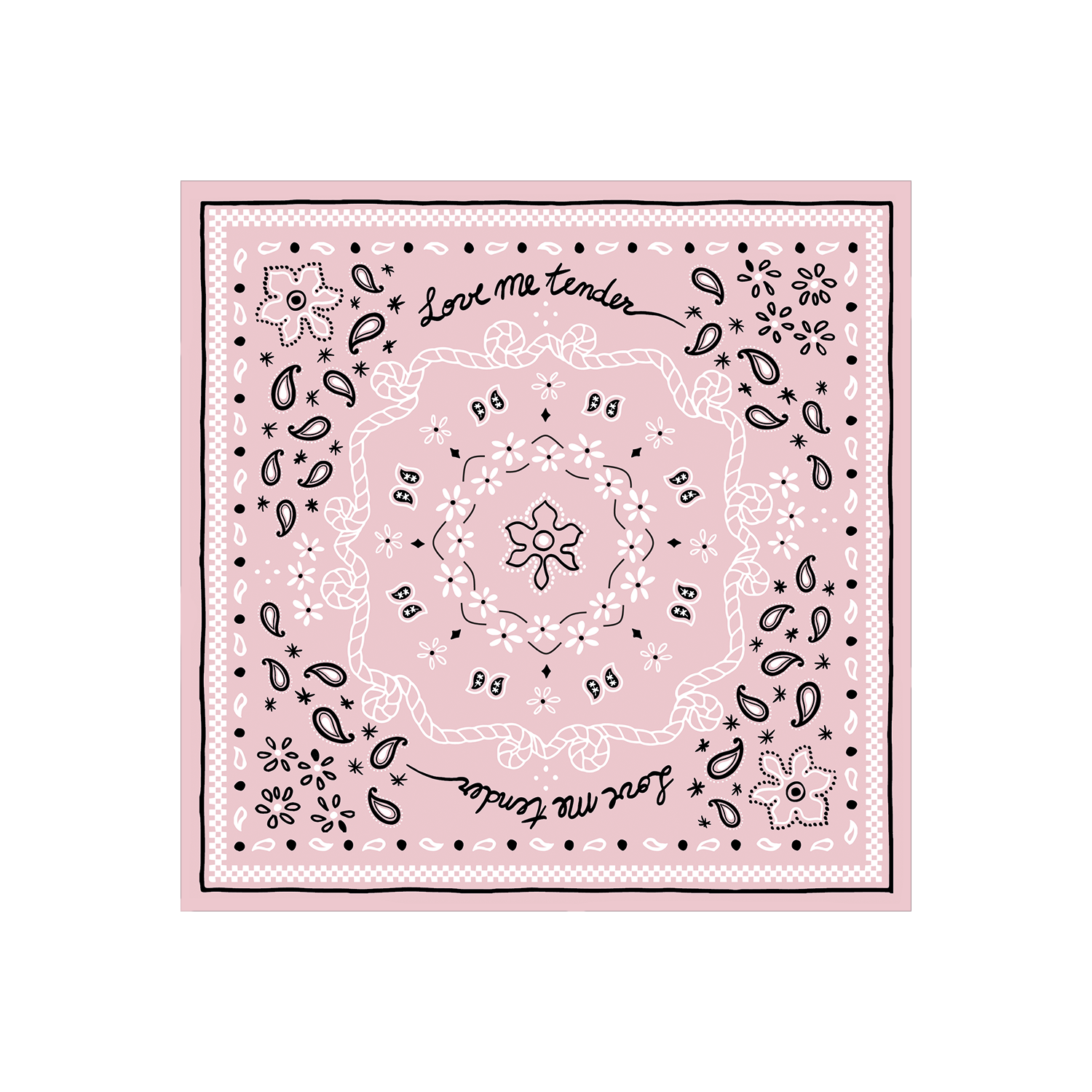Serviette papier bandana rose clair x20 – Opjet Paris | George Genève