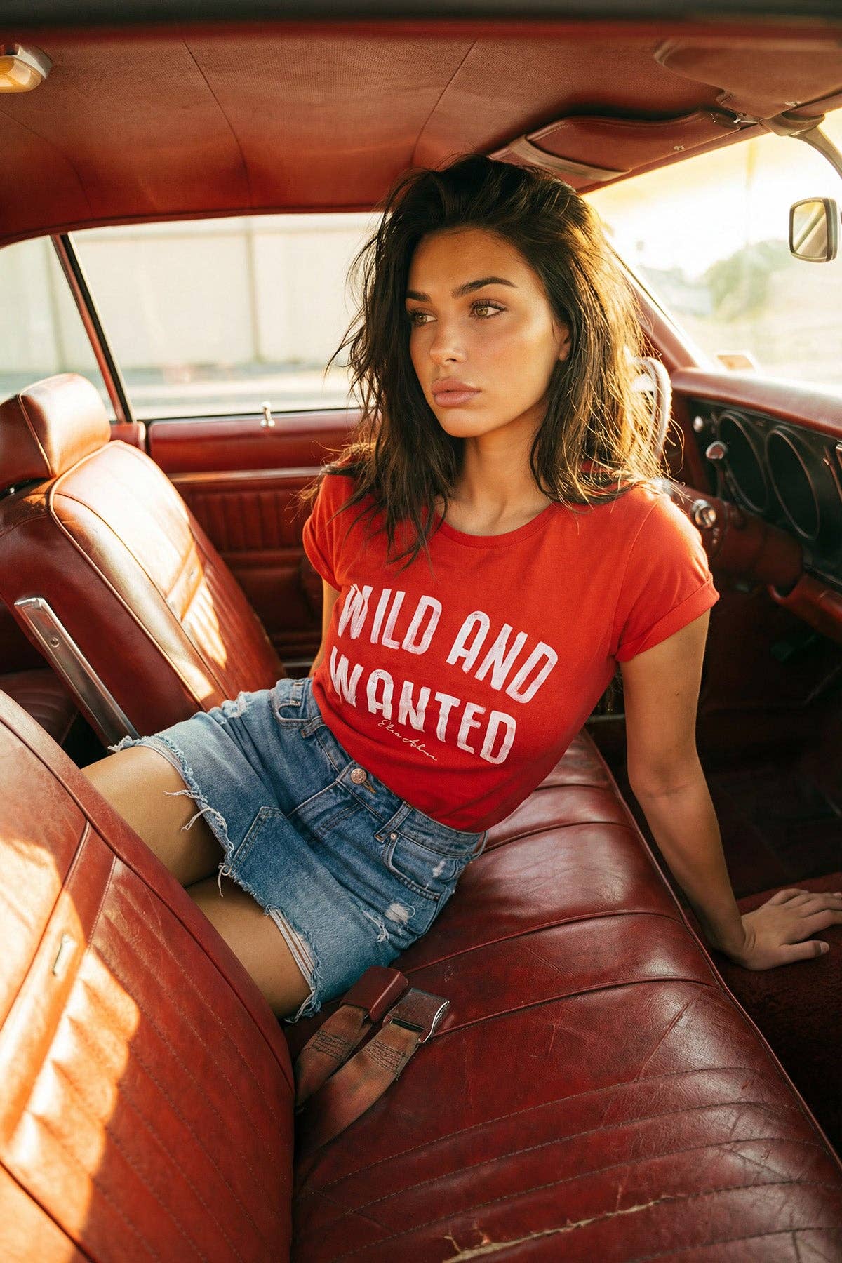 EDEN ASHRAM - Tee-Shirt Wild And Wanted Stonewash Vert