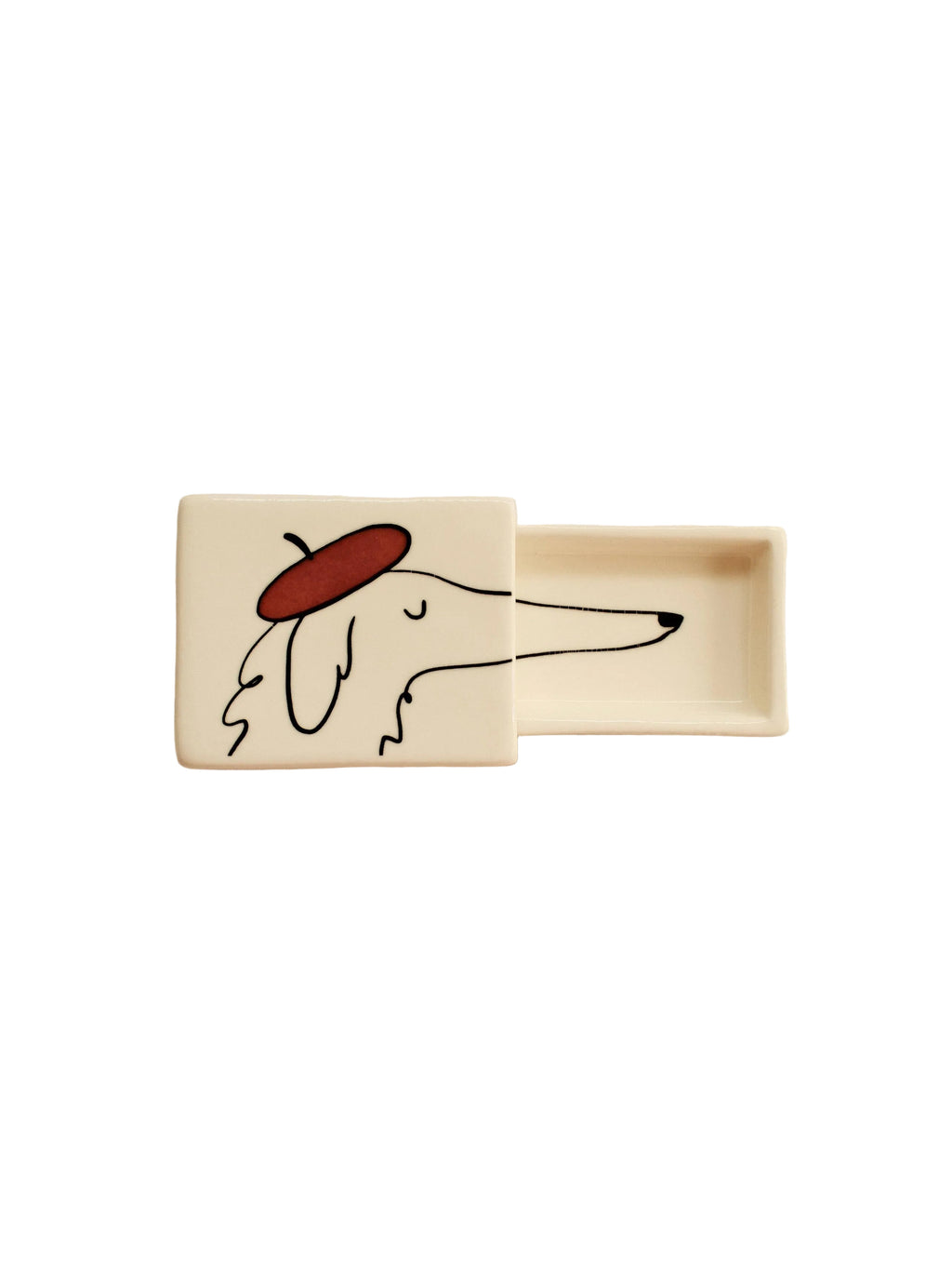 Boîte d'allumettes en porcelaine Let Me Do It For You – INI CERAMIQUE, George Genève