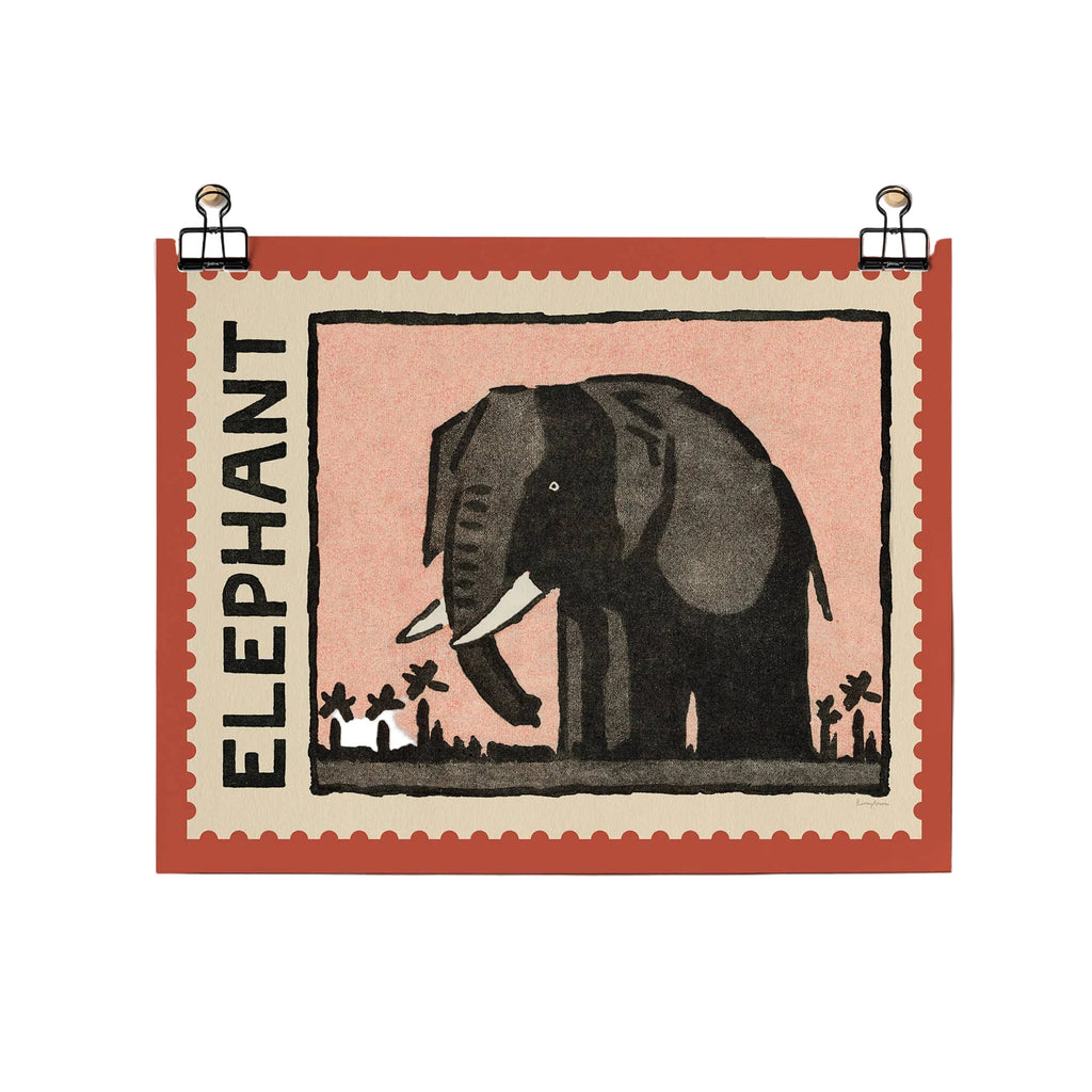 ROOMYTOWN - Affiche Vintage Eléphant