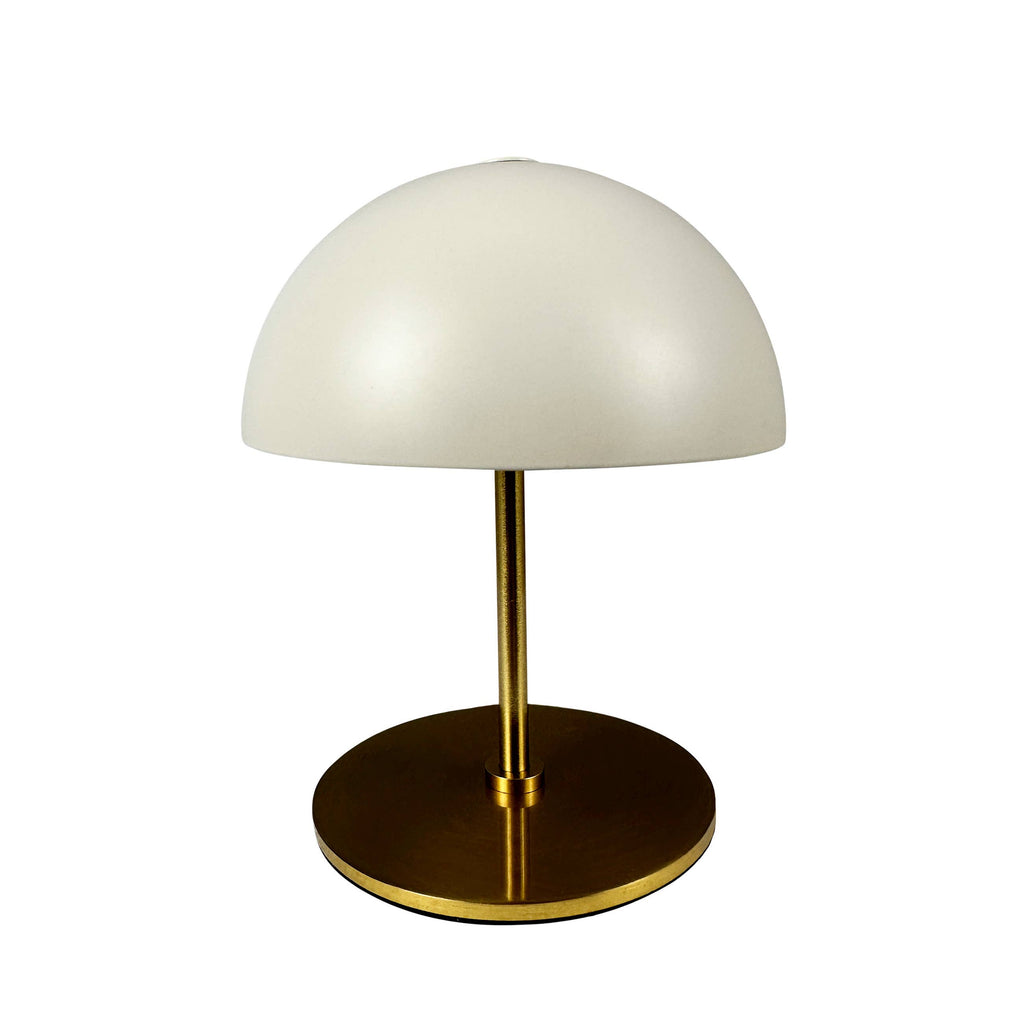 Set de 2 lampes de table ALONG beige/cuivre – vue 3 – Dyberg Larsen | George Genève