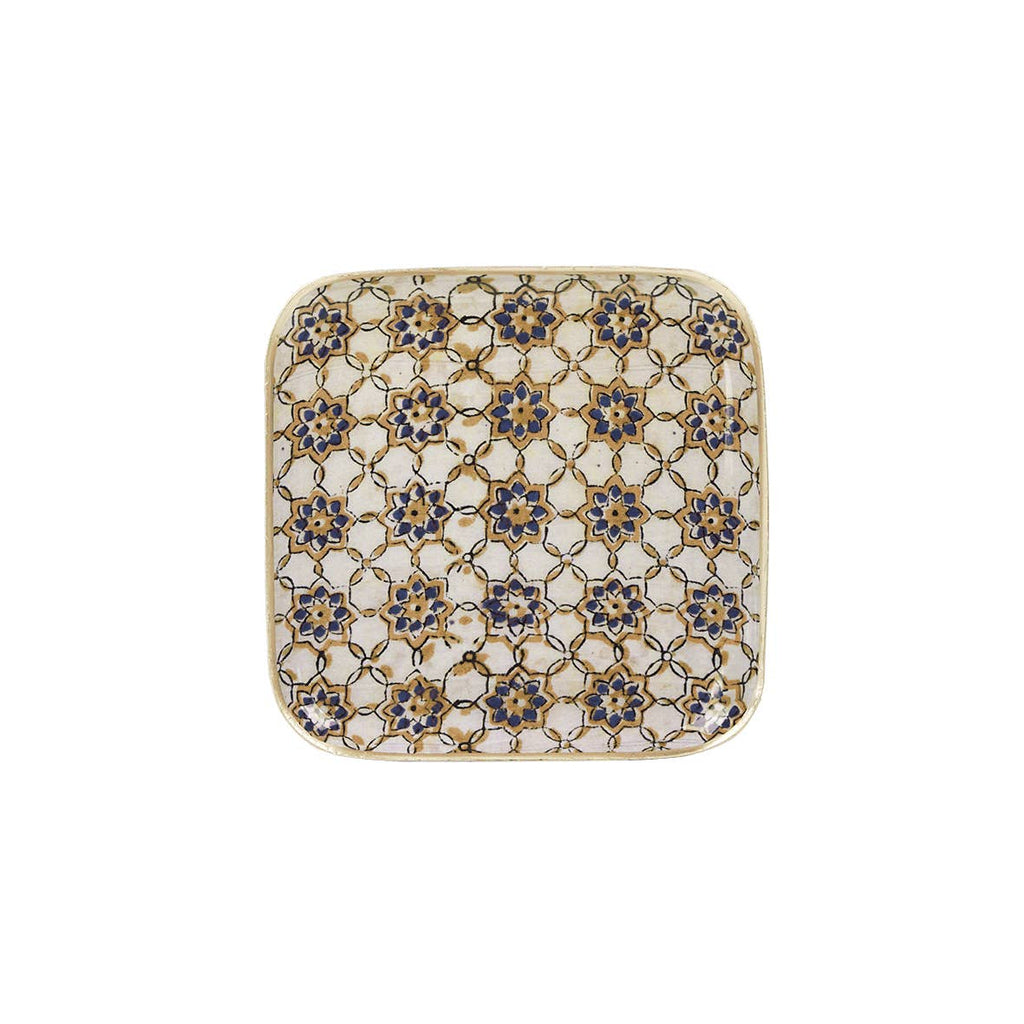 Plateau Zellige bleu 16x16 – MAISON LILO | George Genève