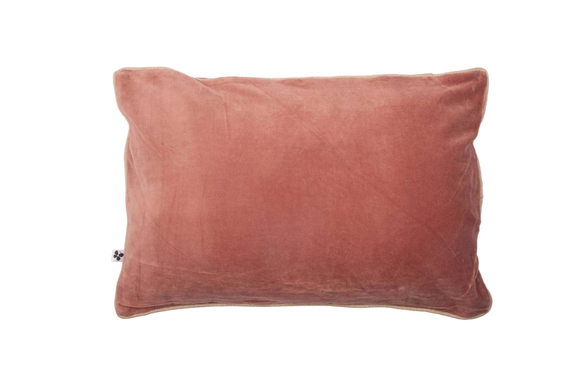 Coussin Cesar Terracotta en velours de coton 40 x 60 cm, L'effet Papillon, George Genève