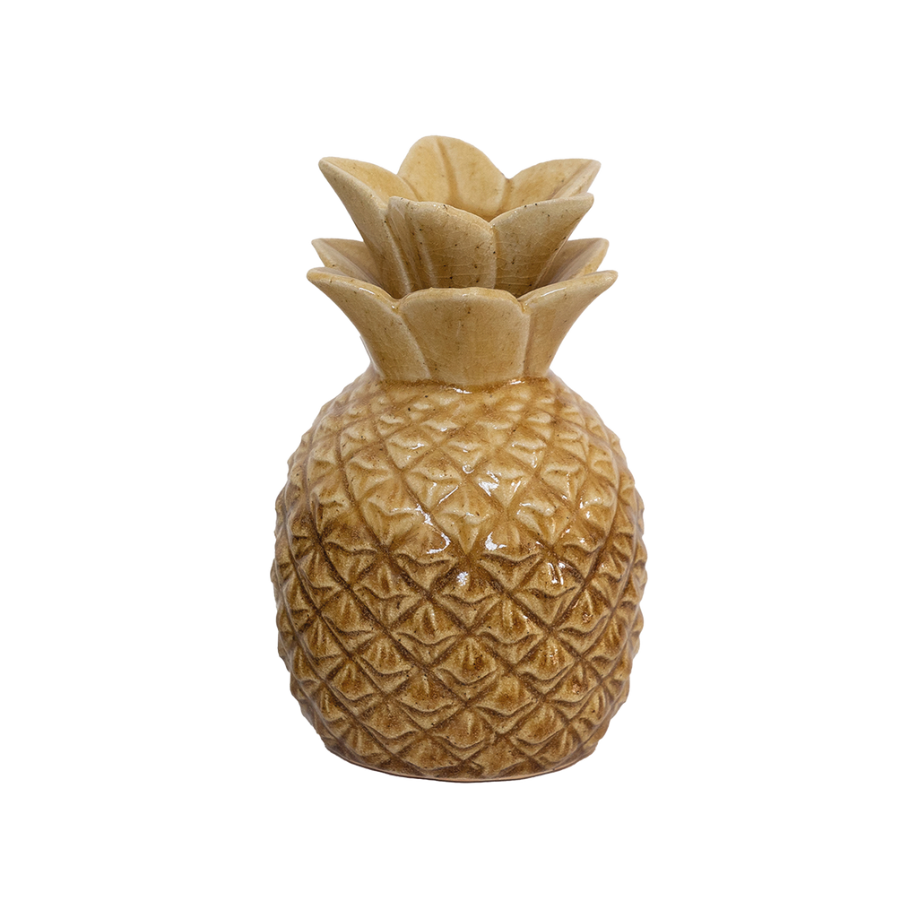 Vase ananas ocre D15 H23cm – Opjet Paris | George Genève