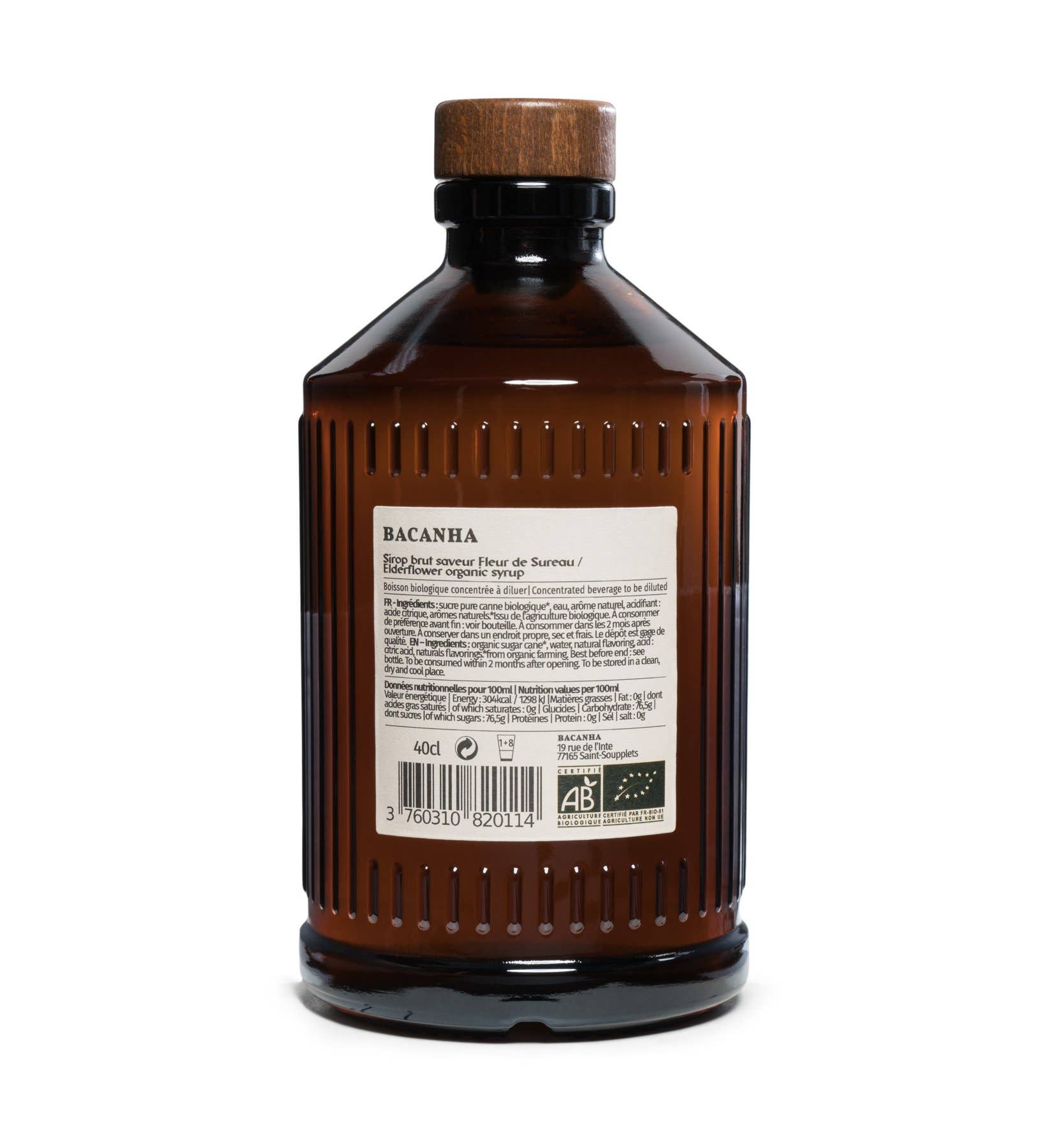 BACANHA - Sirop de Fleur de Sureau Brut