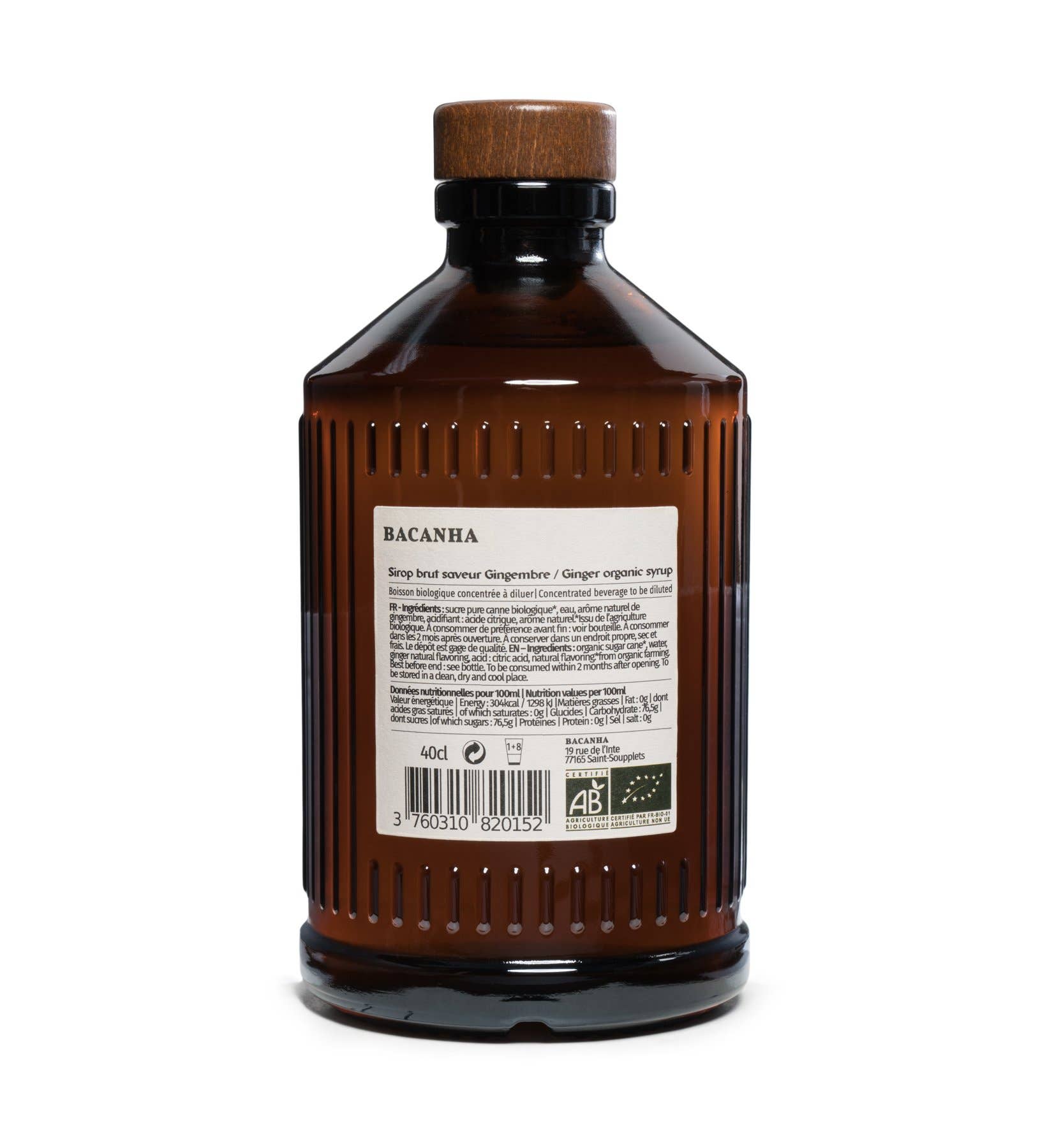 BACANHA - Sirop de Gingembre Brut
