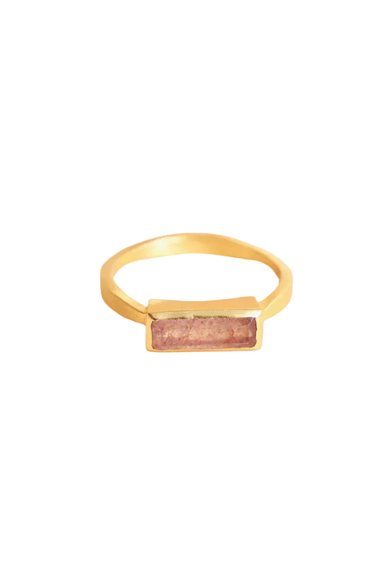 Bague Najla - Quartz Fraise – SHAN SHAN | George Genève