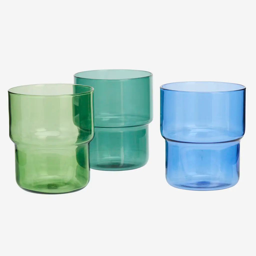 Duo Verres Bleu – vue 3 – MADAM STOLTZ | George Genève