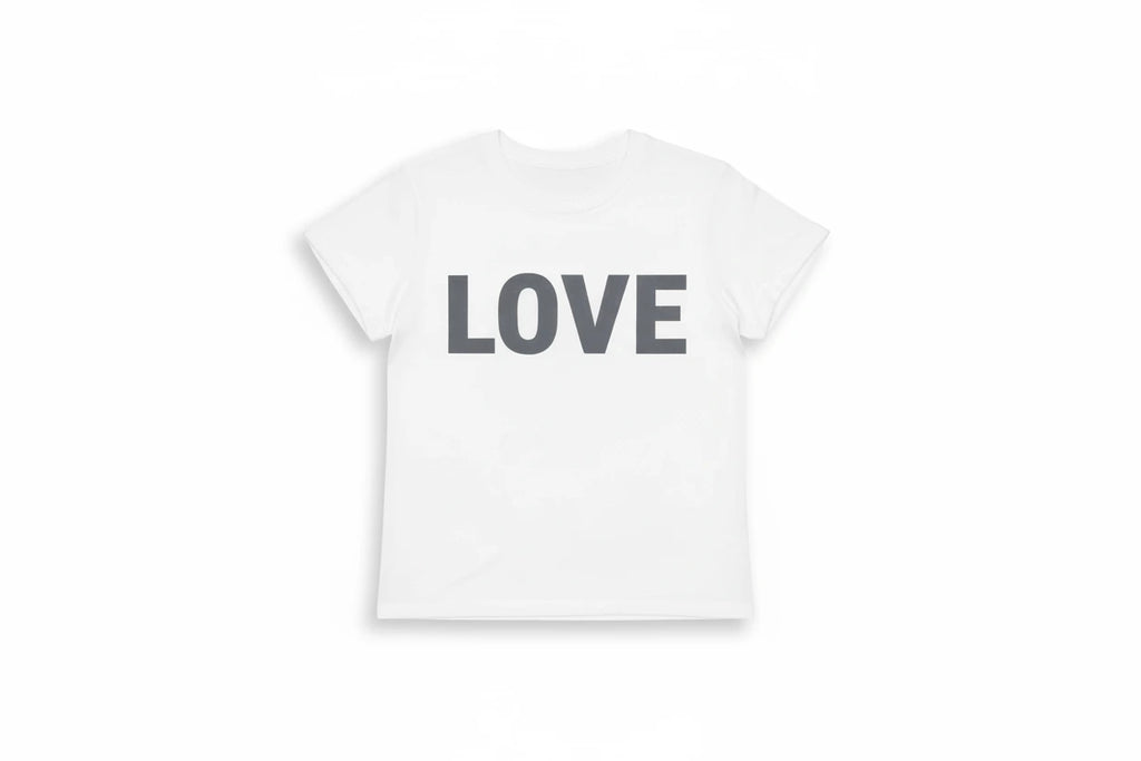 T-shirt blanc Love – RECYCLED KARMA | George Genève