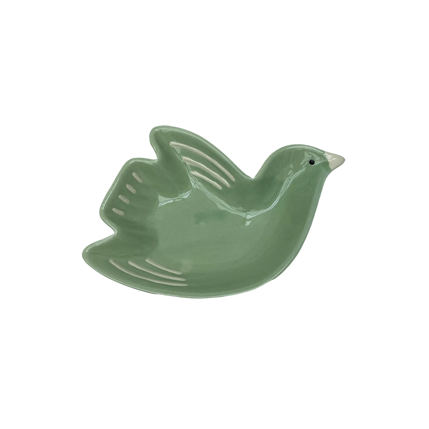 Coupelle cuicui oiseau vert pm L16,2 P11 H3cm – Opjet Paris | George Genève