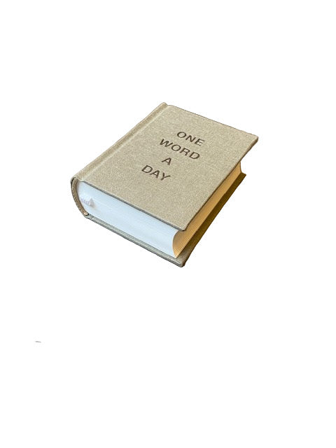 ONE WORD A DAY - Mini Beige Notebook