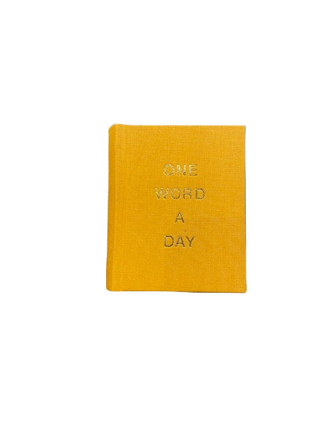 Mini Carnet Jaune – ONE WORD A DAY | George Genève