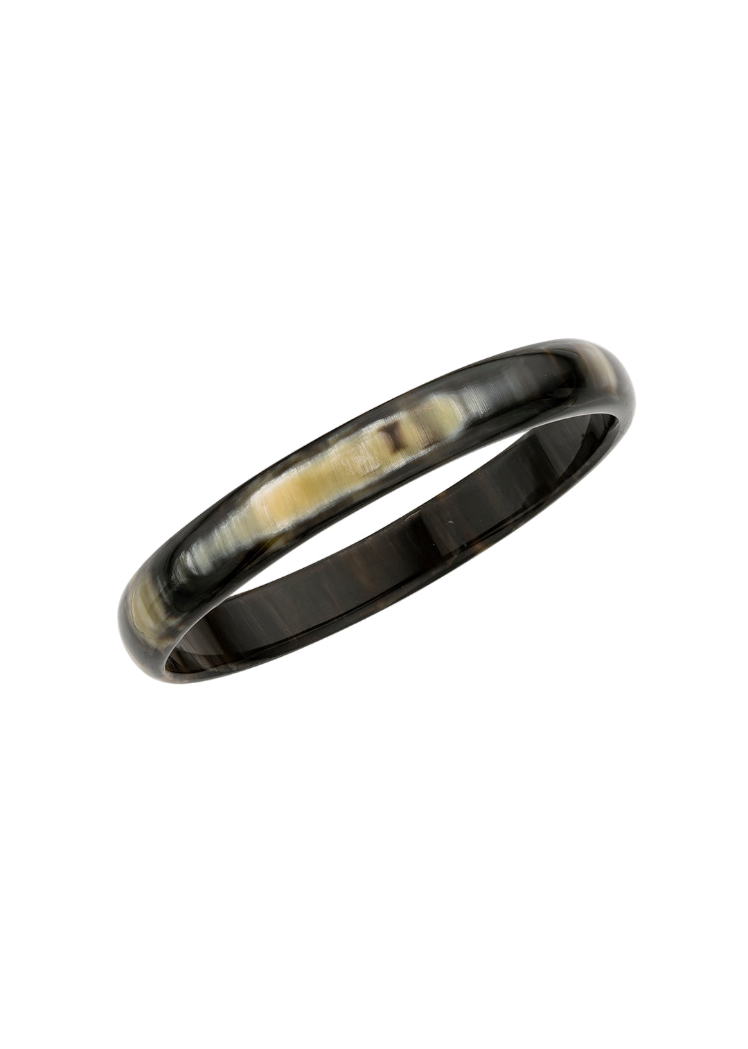 Bracelet Black Lupita Mya Bay corne de buffle noire polie - George Genève