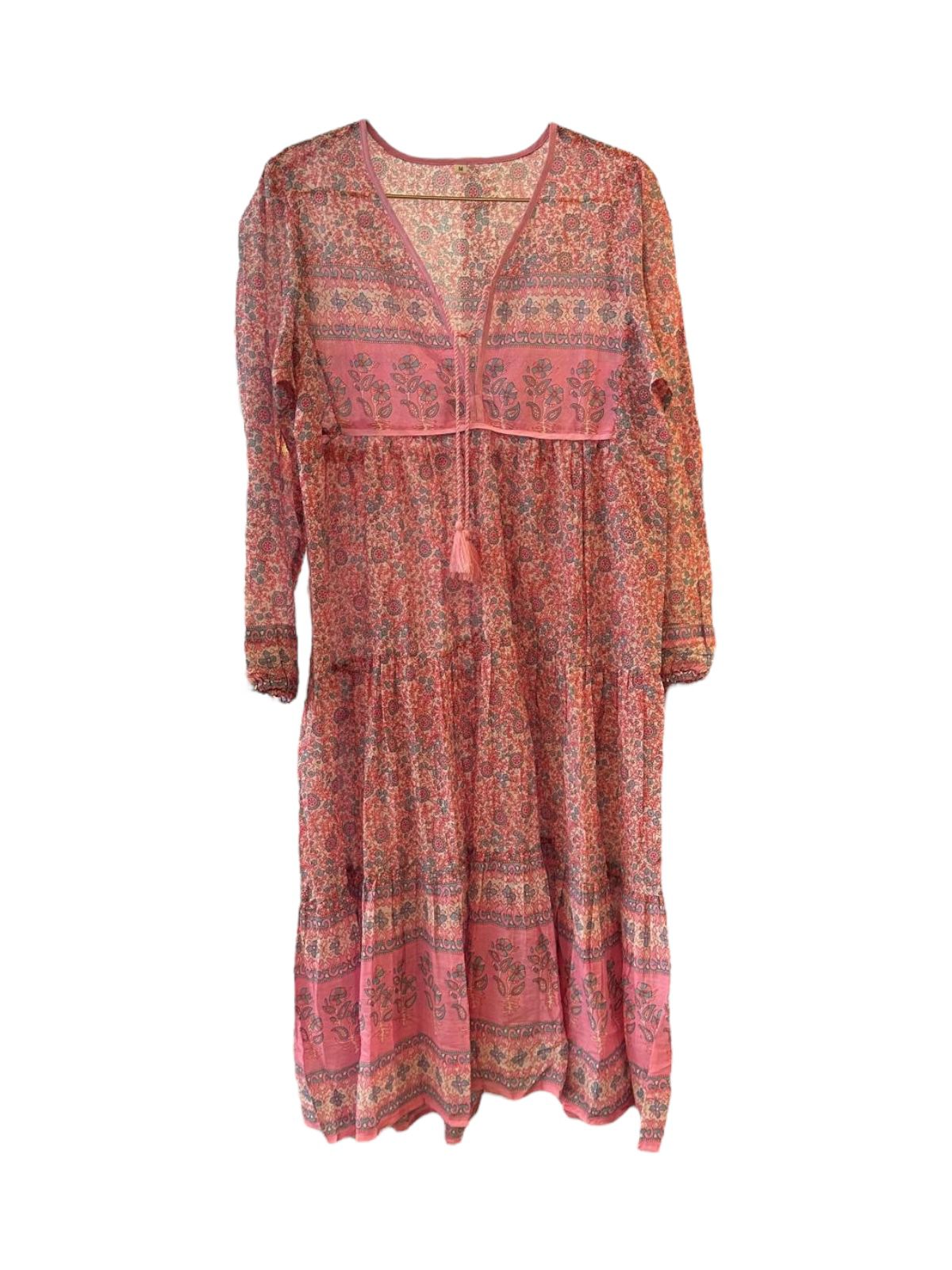Robe indienne en coton Beige