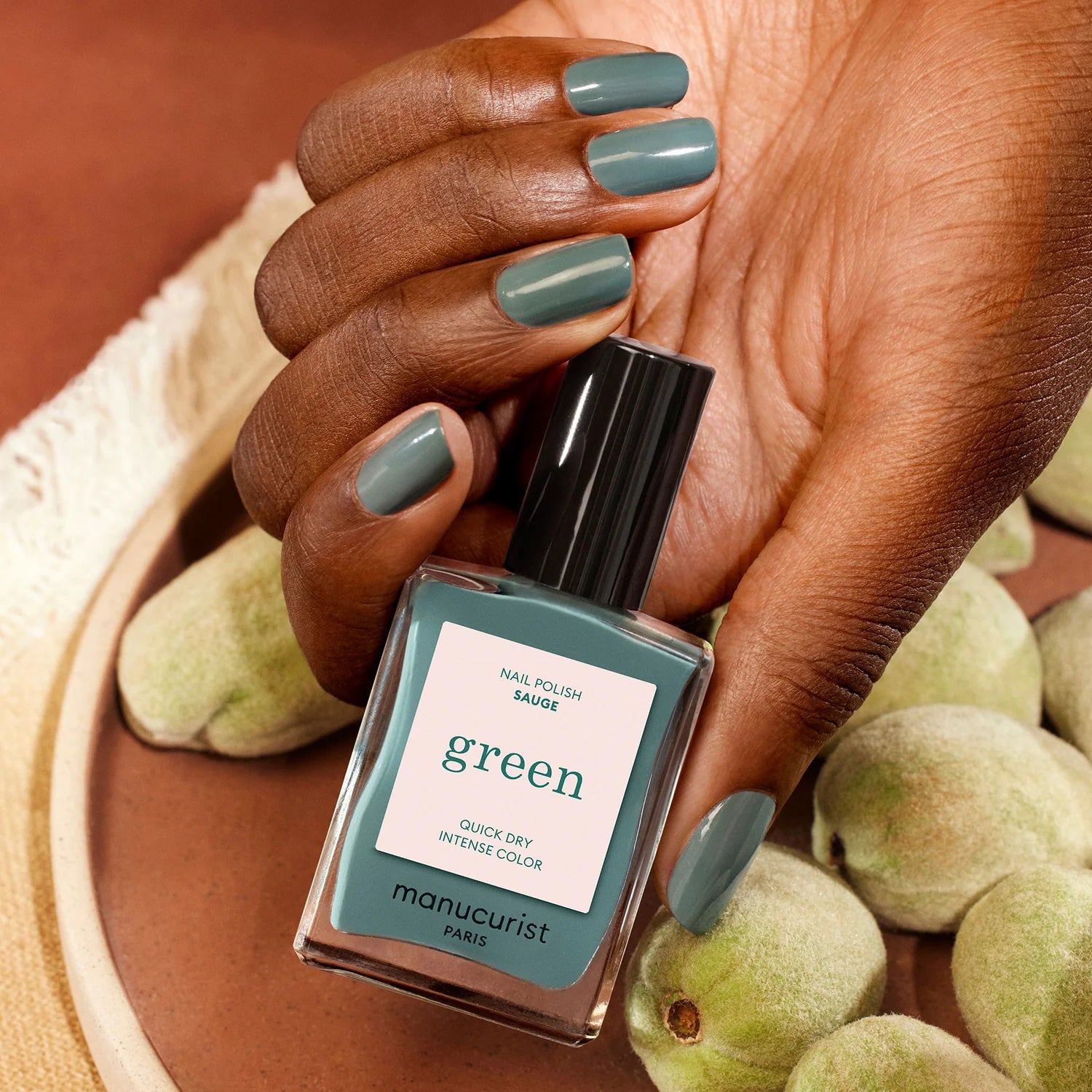 Vernis Green - Sauge – vue 2 – MANUCURIST | George Genève