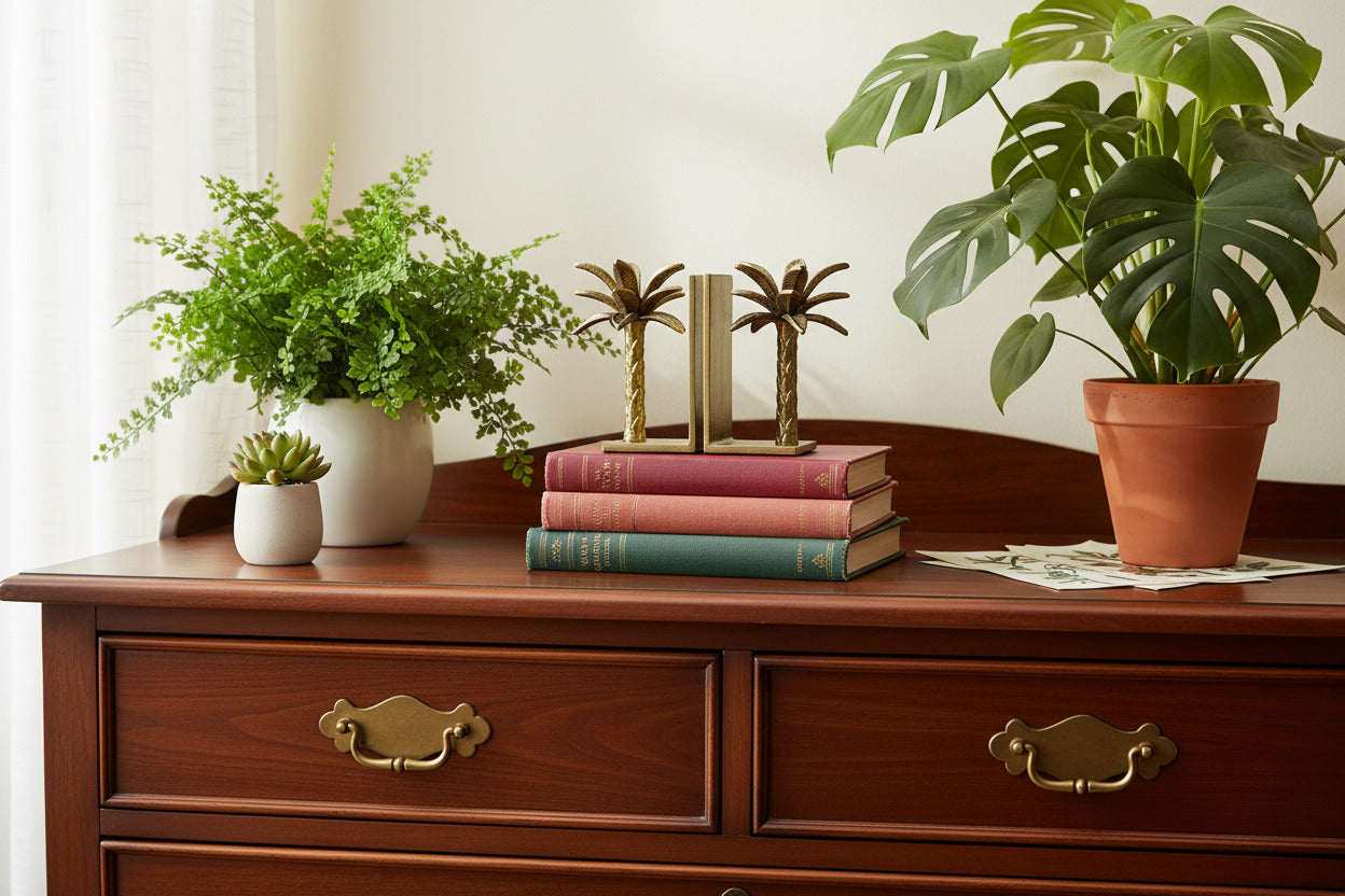 BAZAR DE LUXE - Paire de  Serre-Livres Palmier