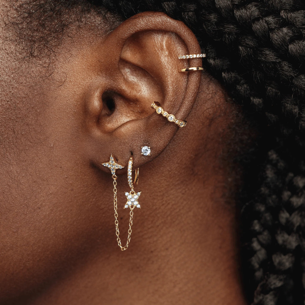 Boucle d'oreille Stockholm – vue 2 – POHESIA | George Genève