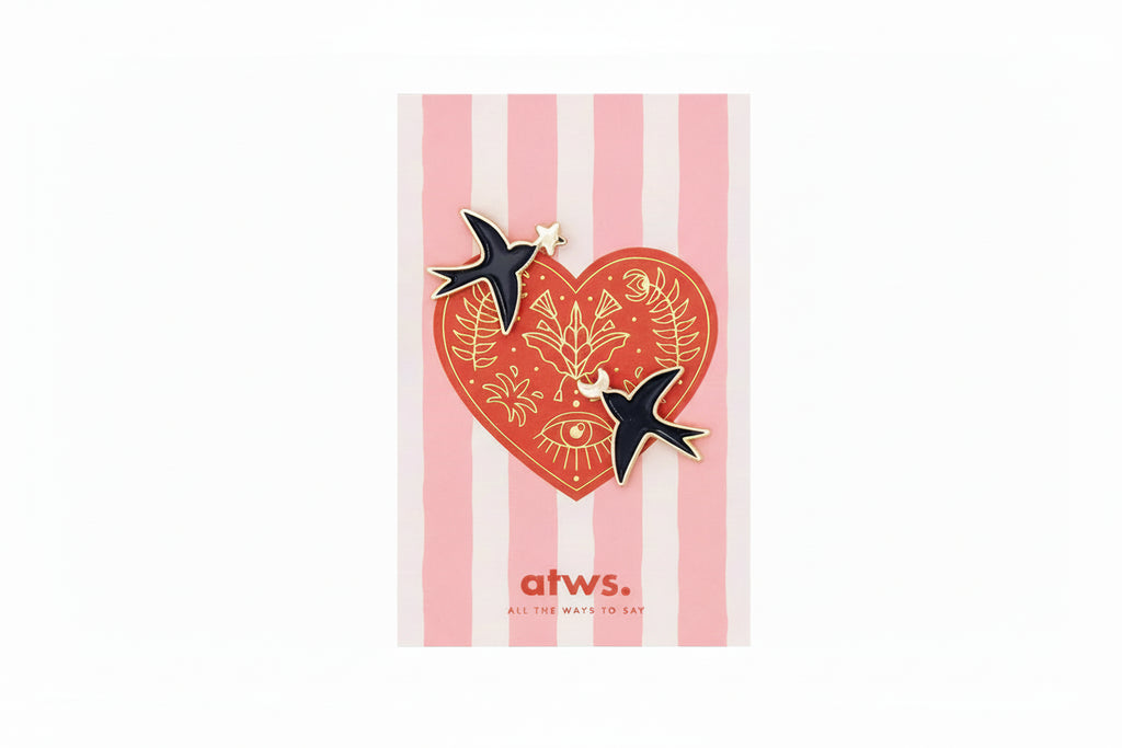 Pins Swallos Duo – ALL THE WAYS TO SAY | George Genève