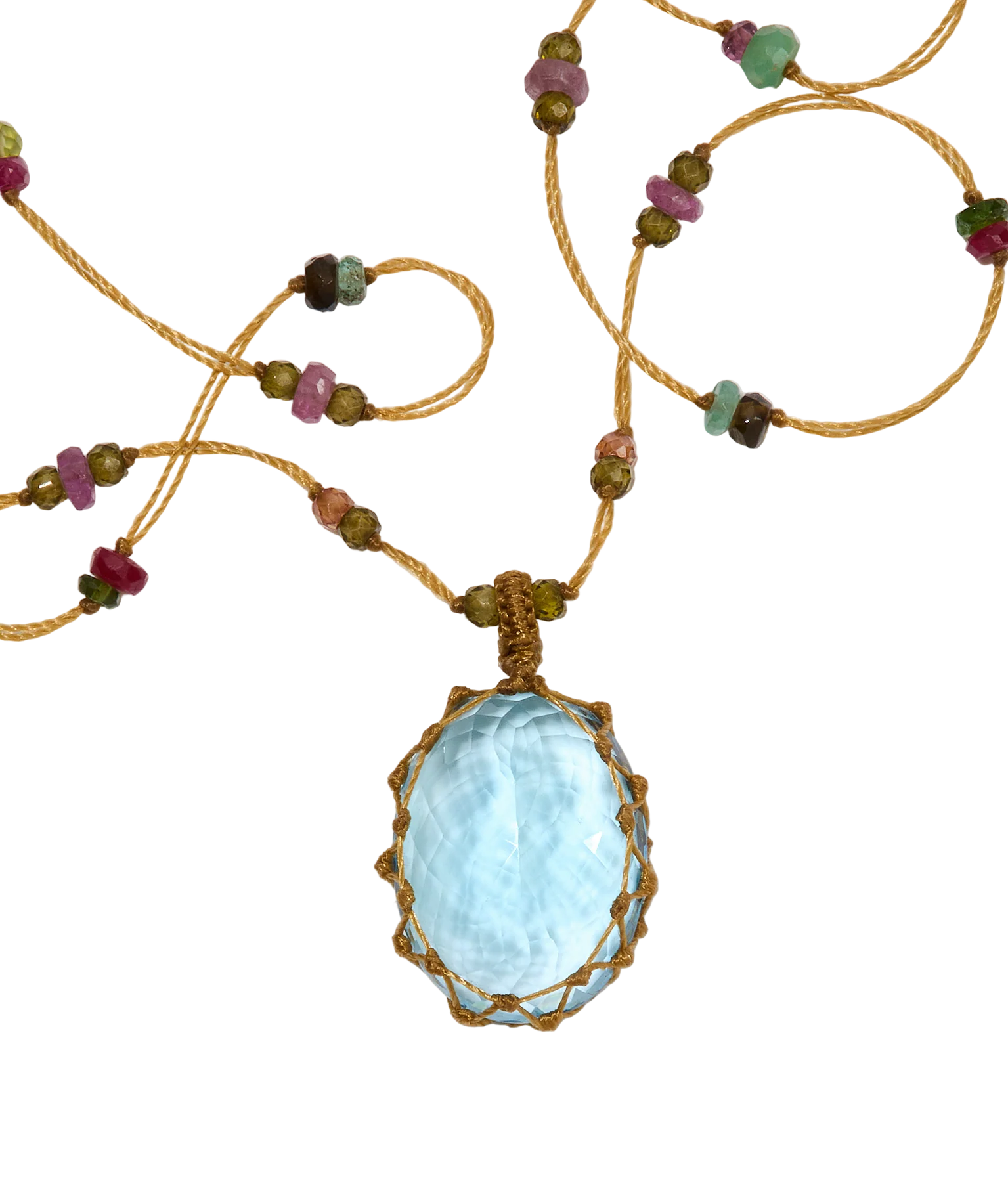 Collier Tibétain Court - Blue Topaze – SHARING | George Genève