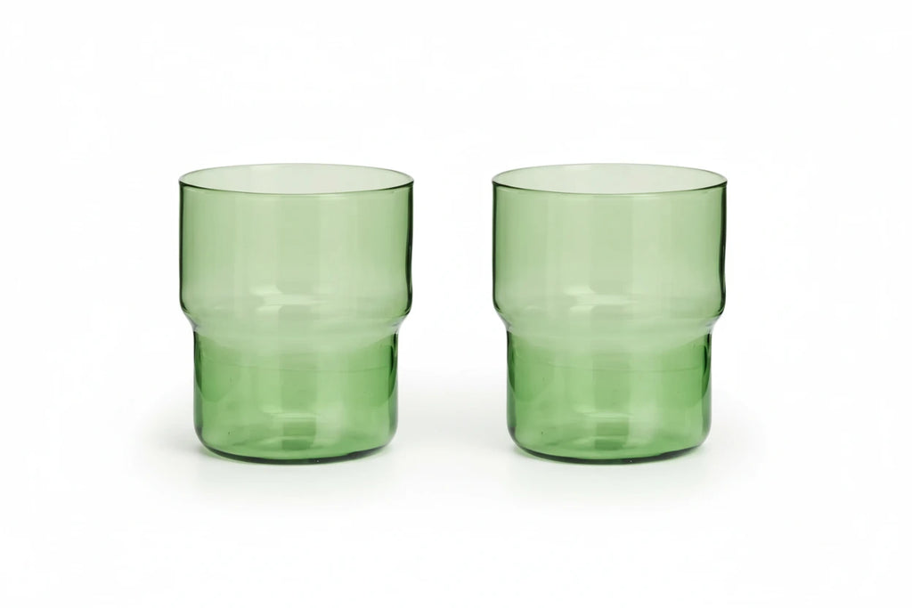 Duo Verres Vert – MADAM STOLTZ | George Genève